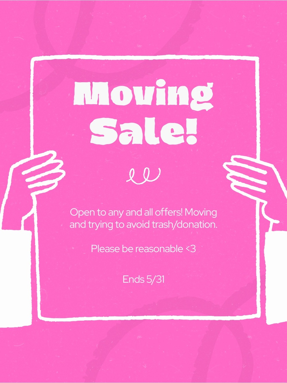 Moving Sale!!! Open to any reasonable offers <3 incentivized to sell!!